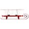 18.75" Red Sleigh with Sentiment Buckets Christmas Table Centerpiece